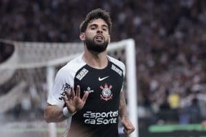 Yuri Alberto durante jogo do Corinthians