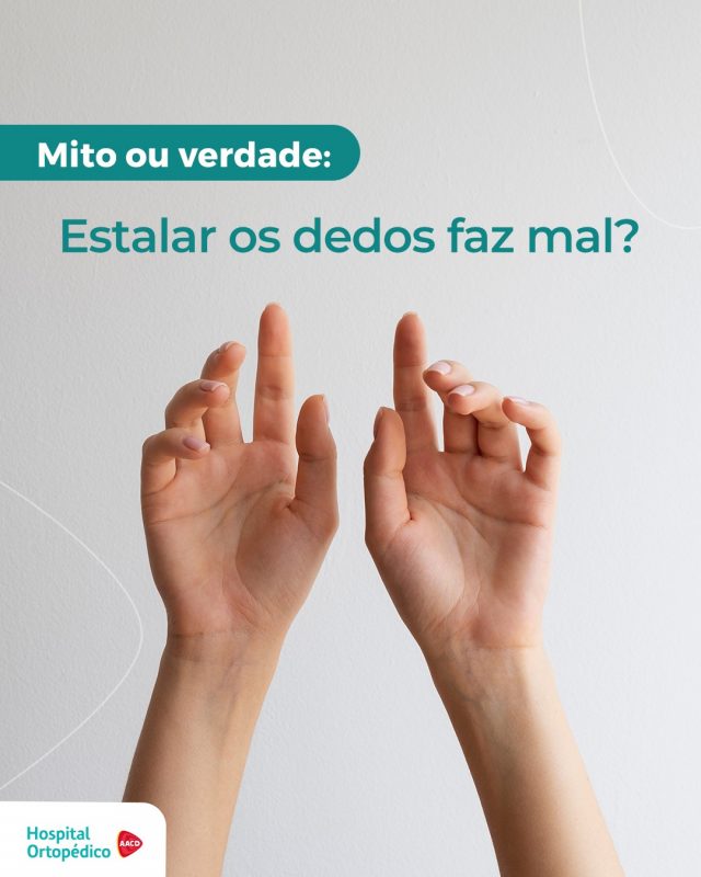 Você costuma estalar os dedos? Muitas pessoas fazem isso por hábito ou para aliviar a ansiedade do dia a dia, mas será que essa mania faz mal para as articulações? A resposta pode te surpreender! 🤔

🔍 Quando estalamos os dedos, estamos provocando um movimento rápido do líquido sinovial, que nutre e lubrifica as cartilagens dentro da articulação. É como estourar bolhas de ar no líquido, resultando no famoso “estalo”. Esse som é causado pela mudança de pressão nas articulações e, geralmente, não causa danos aos ligamentos, cartilagens ou tendões.

❗ Mas, atenção! Se o hábito for excessivo e acompanhado de outros sintomas, pode ser um sinal de problemas articulares. 

📲  Ficou na dúvida? Agende sua consulta com hora marcada com nossos ortopedistas especialistas em Mão, envie uma mensagem para o WhatsApp: (11) 5576-0777.

RT: Dra. Renata Menegazzi dos Santos (CRM/SP: 113163)