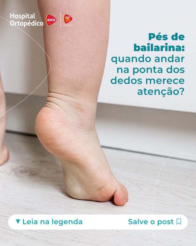 Andar na ponta dos pés: quando se torna uma preocupação?

‼️ Andar na ponta dos pés é uma prática relativamente comum em crianças pequenas, mas torna-se motivo de preocupação quando persiste por mais de 6 meses após os 2 ou 3 anos de idade. Essa marcha, frequentemente chamada de “pés de bailarina”, não apresenta causas neurológicas ou ortopédicas comprovadas. 

👣 Na maioria dos casos, o andar na ponta dos pés ocorre em ambos os lados de forma simétrica, sendo interrompido naturalmente. 

📲 Para uma avaliação detalhada do seu filho, consulte nossos ortopedistas pediátricos. Agende sua consulta com hora marcada pelo WhatsApp: (11) 5576-0777. Atendemos particular e aceitamos mais de 40 convênios.

RT: Dra. Renata Menegazzi dos Santos (CRM/SP: 113163)