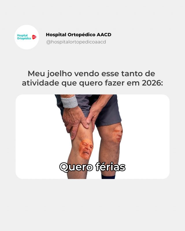 Você já está pensando nos planos para 2026, mas será que seu joelho está preparado para acompanhar todas as suas metas? 😳

📲 Se a dúvida apareceu, marque sua consulta com nossos especialistas. Agende uma avaliação pelo WhatsApp: (11) 5576-0777.

RT: Dra. Renata Menegazzi dos Santos (CRM/SP: 113163)