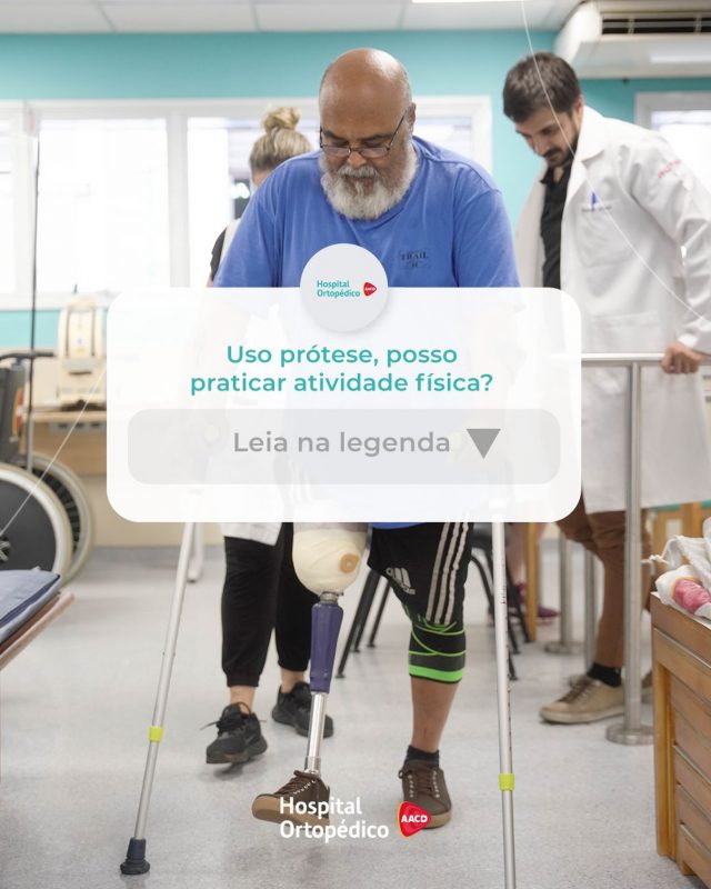 É muito comum ter dúvidas sobre o uso de próteses e a prática de atividades físicas. A boa notícia é: o uso de prótese não impede você de se exercitar! Quem utiliza prótese pode, sim, se manter ativo, mas é essencial contar com acompanhamento individualizado para escolher as atividades mais adequadas e a intensidade correta para cada exercício.

Receba a orientação correta com a nossa equipe. Agende sua consulta com hora marcada pelo WhatsApp: (11) 5576-0777. Atendemos particular e mais de 40 convênios!

RT: Dra. Renata Menegazzi dos Santos (CRM/SP: 113163)