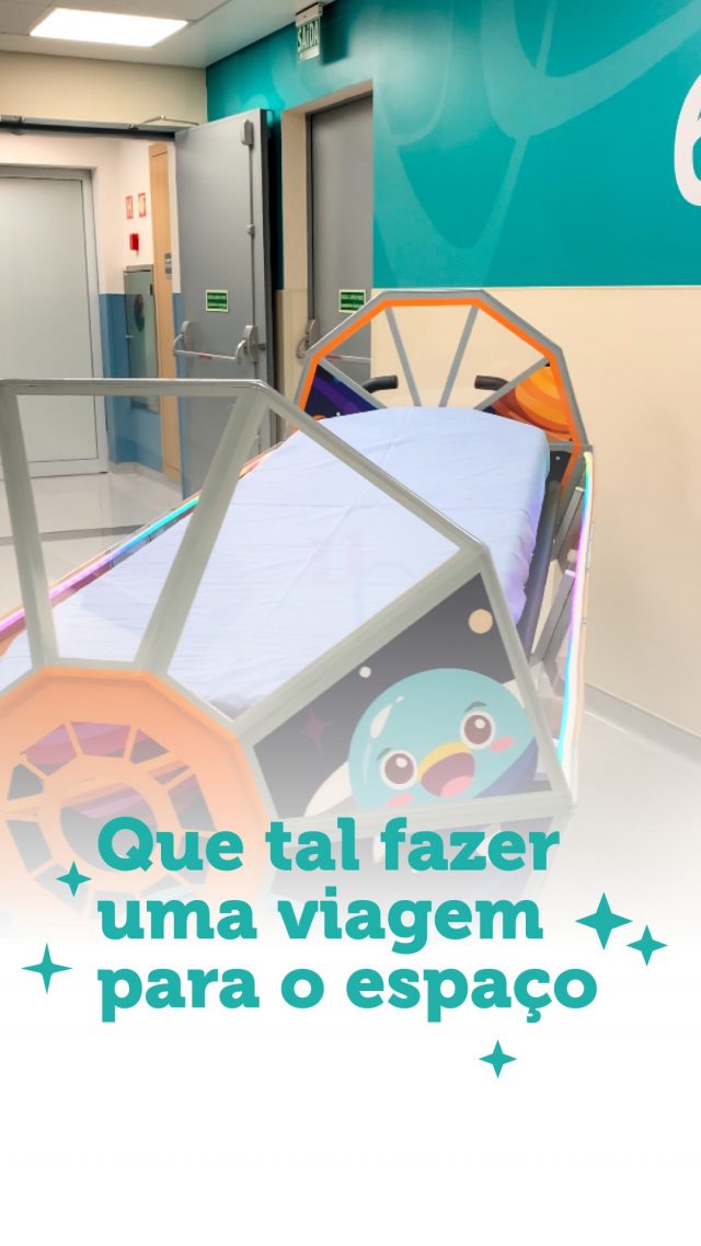 🚀 O transporte até a sala de cirurgia é muito mais divertido com a nossa Maca Foguete!​

🌌 Desde 2019, nossos pacientes contam com esse recurso lúdico. E por aqui a experiência é completa. Também projetamos o céu estrelado da Aurora Boreal na Sala de Recuperação Anestésica!​

🥇 Com excelência certificada em humanização pelo @planetree_international (Categoria Ouro), a gente acredita que experiências positivas fazem toda a diferença na jornada dos nossos pacientes.​

⬇️ Conhece alguém que já utilizou a nossa Maca Foguete? Conta para a gente nos comentários!​

Responsável Técnica: Dra. Renata Menegazzi dos Santos (CRM/SP: 113163)​